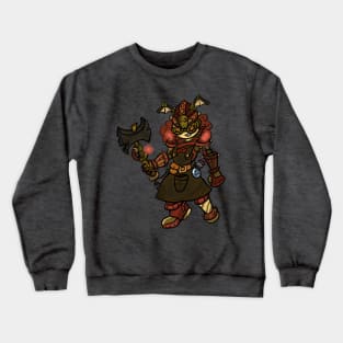 Steampunk Barbarian Engineer Crewneck Sweatshirt